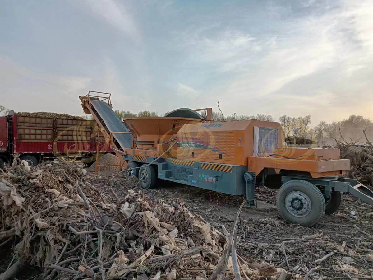 How Zhengzhou Jinpeng tree branch grinder works in forestry stockpiles